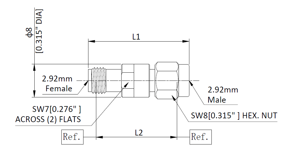 RF Attenuator With 2.92mm Male To 2.92mm Female Connectors.png