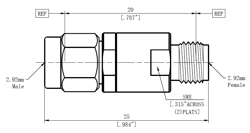 Inner DC Block With 2.92mm Female to 2.92mm Male Connectors.png
