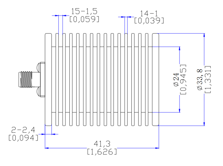 RF Coaxial Termination From DC to 4GHz Rate at 15W.png